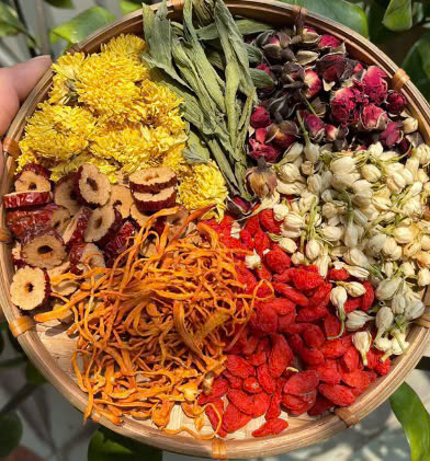 Trà đông trùng 7 vị